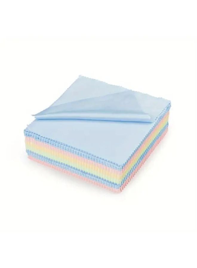 12pcs Ultra Fine Microfiber Cleaning Cloths For Glasses Smartphones Cameras Random Color - Image 4